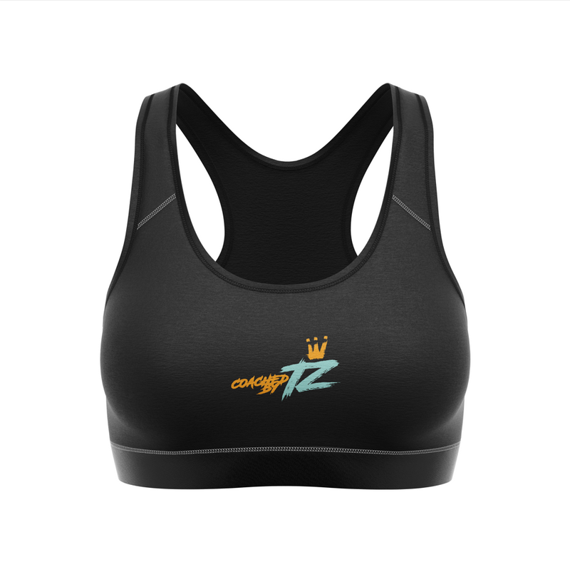 Coached By TZ Sports Bra Embroided