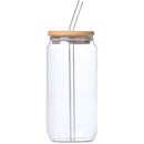 Glass & Bamboo Tumbler & Straw - 500ml