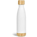 Stainless Steel & Bamboo Vacuum Water Bottle – 500ml