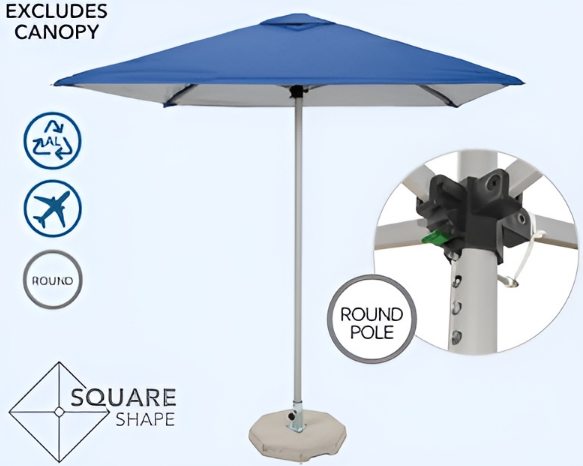 FRAME ONLY - EVERYDAY RANGE PARASOL 2.2M