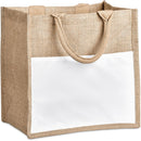 Sublimated Pocket Jute Tote