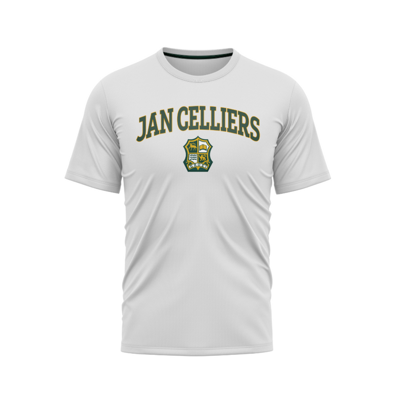 Jan Celliers - White Warmup Shirt