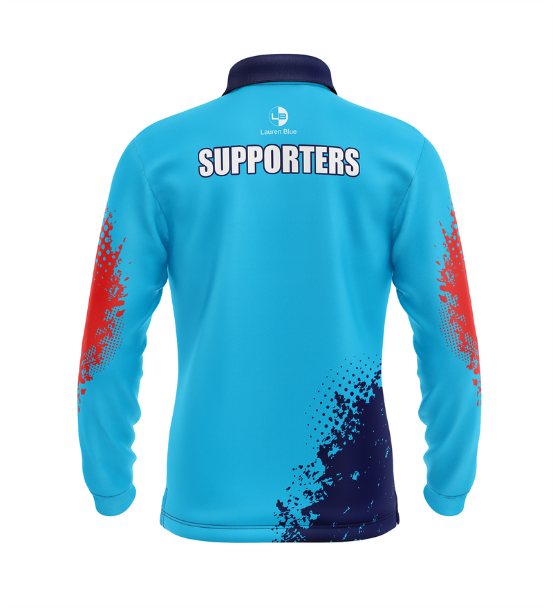 Northerns Supporters Light Blue Long Sleeve Golfer