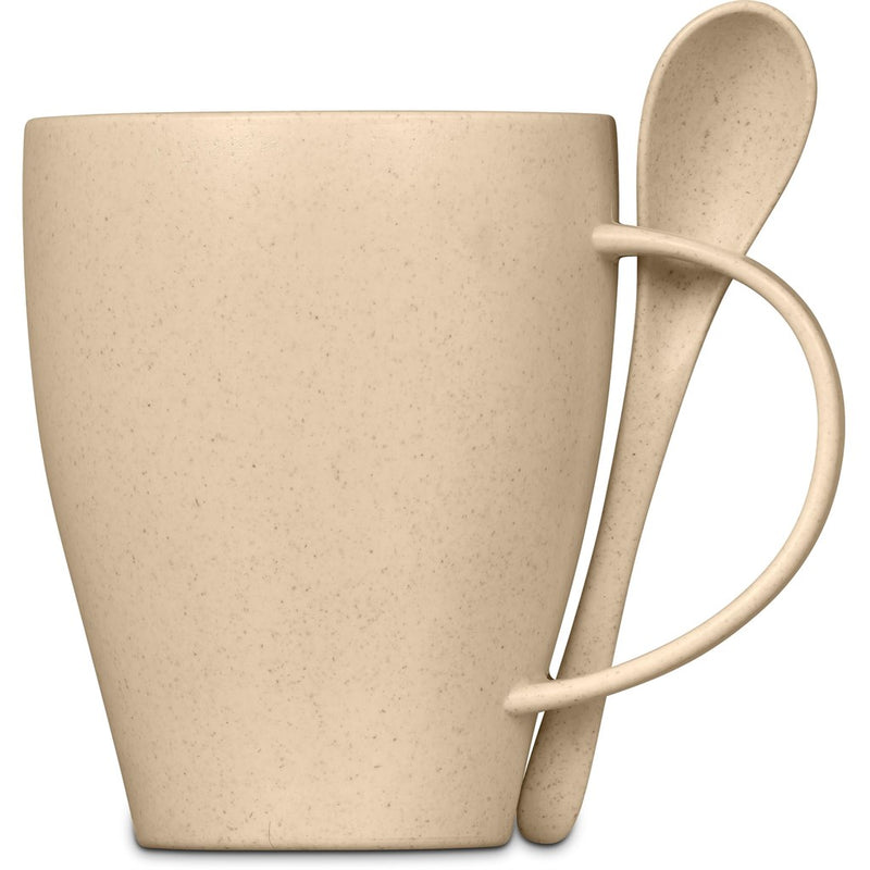 Wheat Straw Mug & Spoon - 350ml