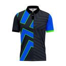 Moisture Fit Golfer Half Star Green/Blue