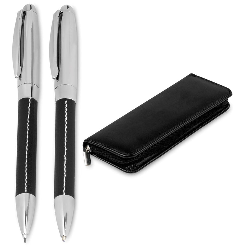 Ball Pen & Pencil Set - Black