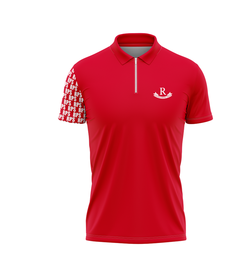 Rivonia Staff House Red 1/4 Zip Golfer