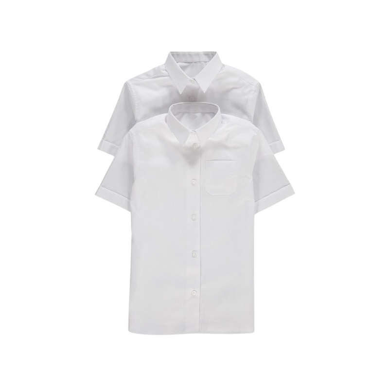 White short sleeve button up