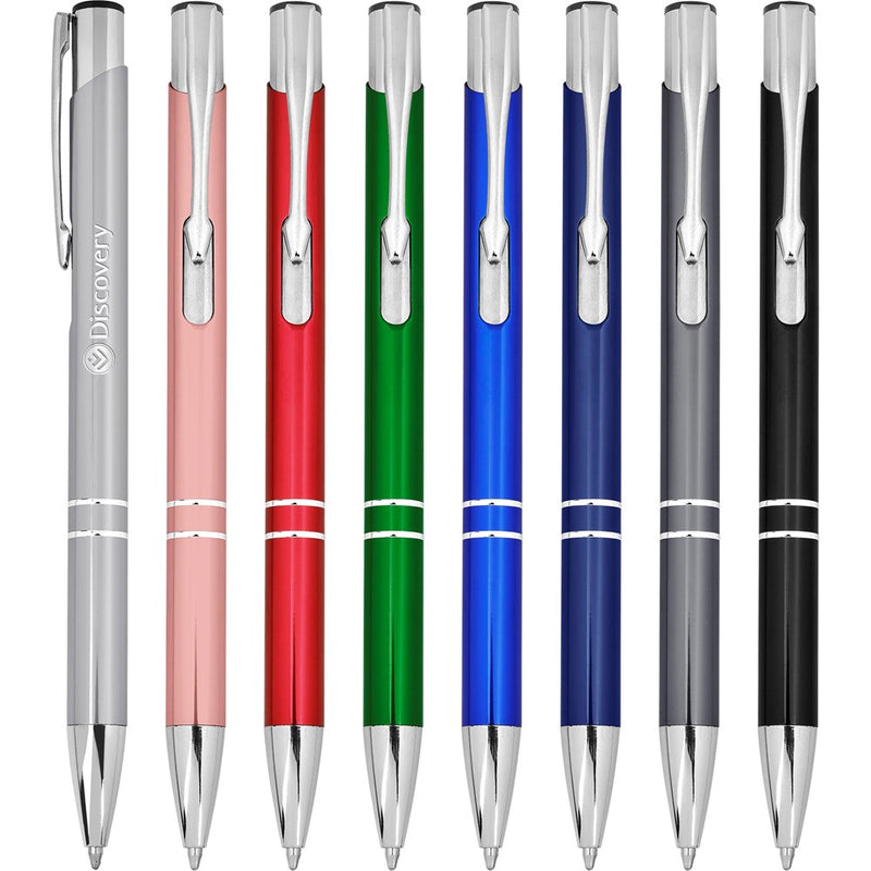 Retractable aluminium ball pen